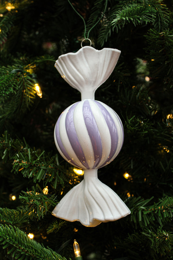 Bonbon lavande et blanc 7"