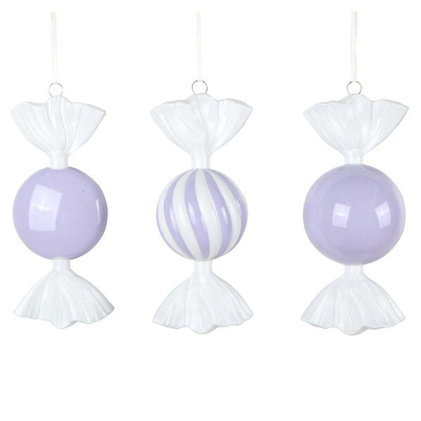 Bonbon lavande et blanc 7"