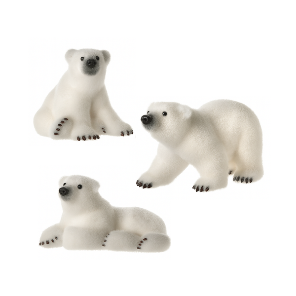 Oursons polaires 8-11" assortis