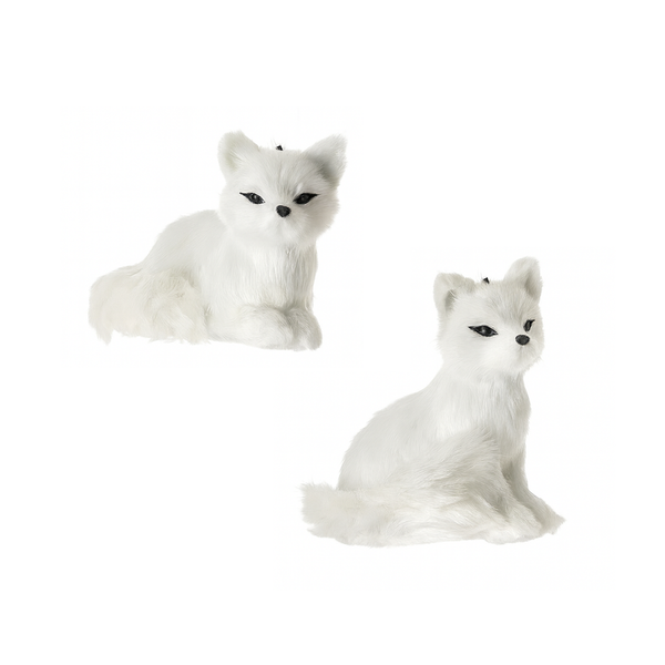 Renard en peluche 4" assorti