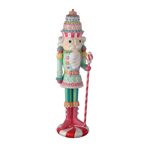 Casse-noisette en résine pastel menthe poivrée 22"