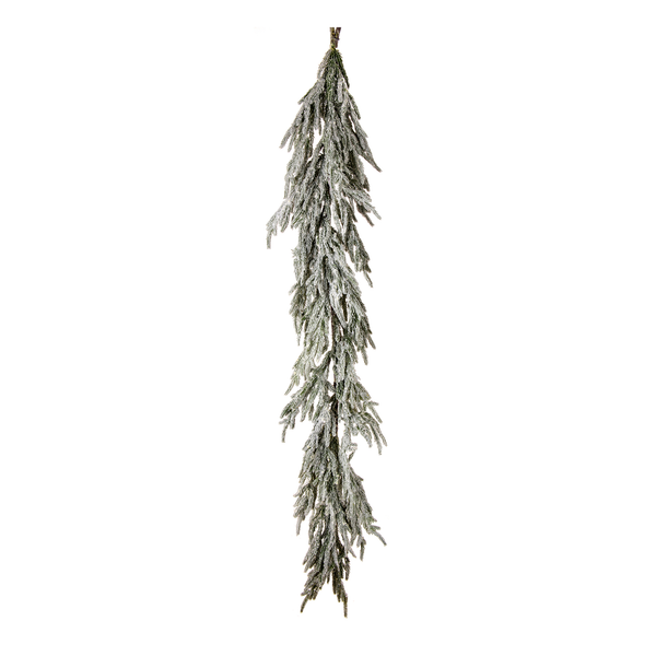 Guirlande pin de Norfolk floqué toucher réaliste 60"