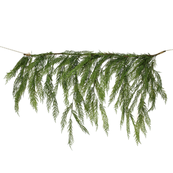 Guirlande tombante cèdre toucher naturel 40x27"