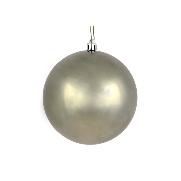 Boule gris métallique brillante