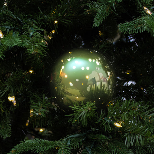 Boule vert Génévrier perlée