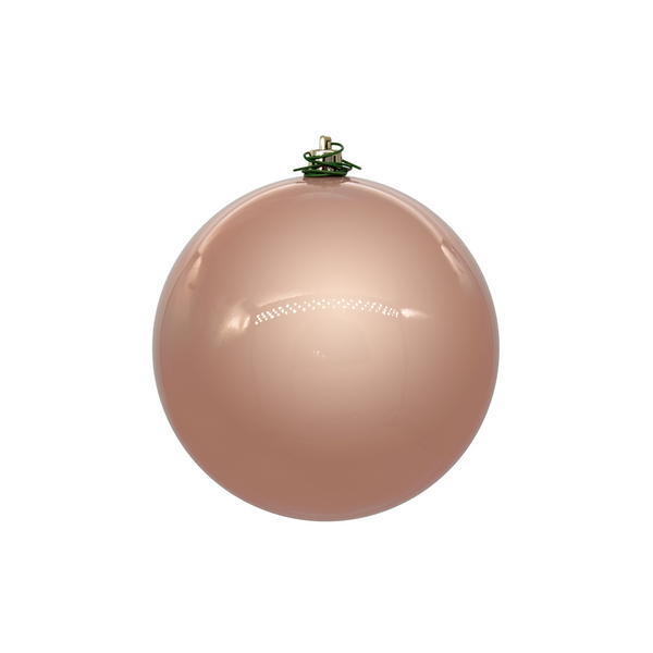 Boule rose doré perlée