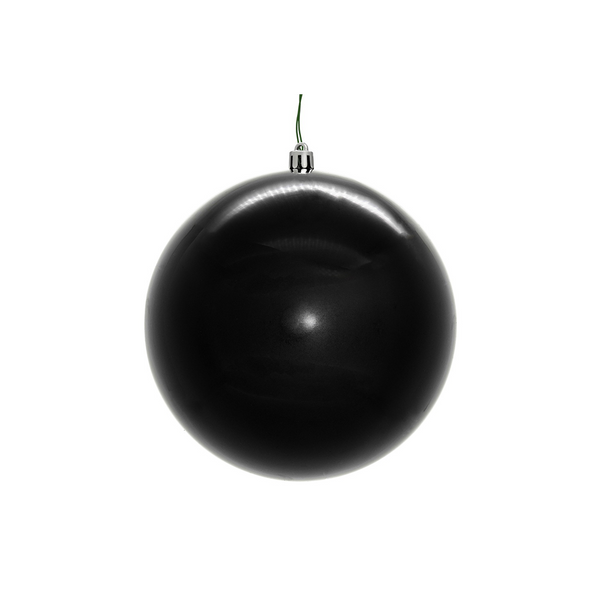 Boule noire brillante