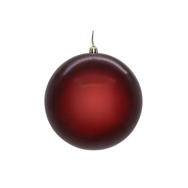 Boule rouge vin perlée