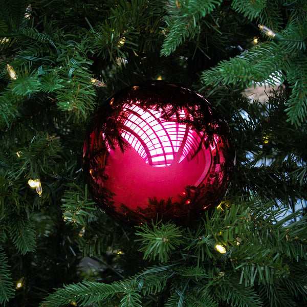 Boule rouge crimson brillante