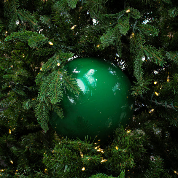 Boule verte perlée