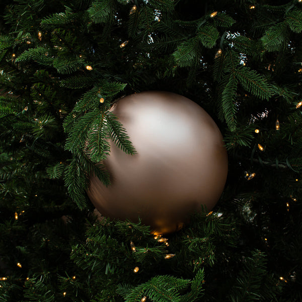 Matte rose gold ball