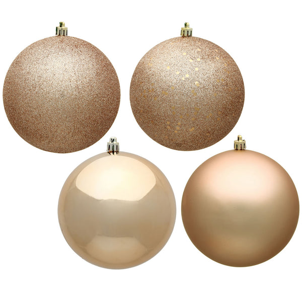Boules incassables café latte assorties 3" boîte de 16 unités