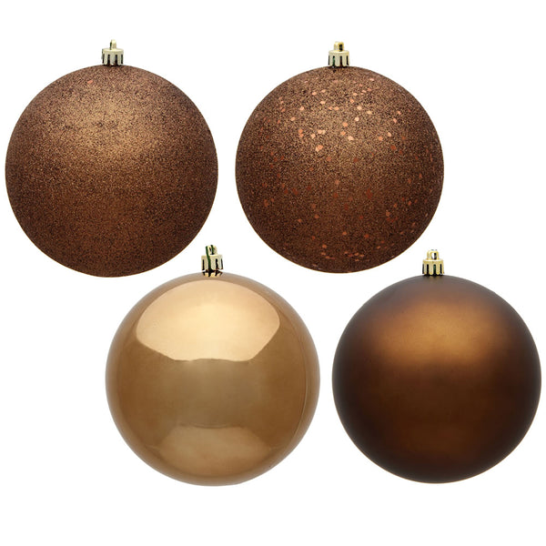 Boules incassables moka assorties 3" boîte de 16 unités