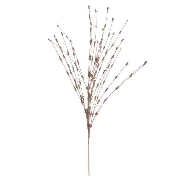 Tiges de baies champagne enneigées 36"