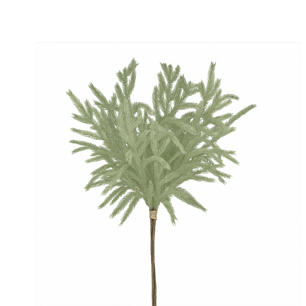 Tige de pin de Norfolk toucher réaliste vert pâle 17"