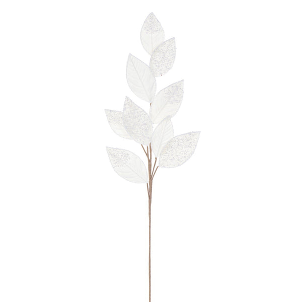 Tige feuillage 32" velours perle