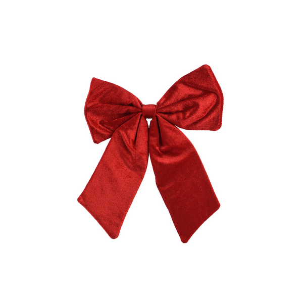 Boucle décorative assorties rouge et bourgogne 30 cm