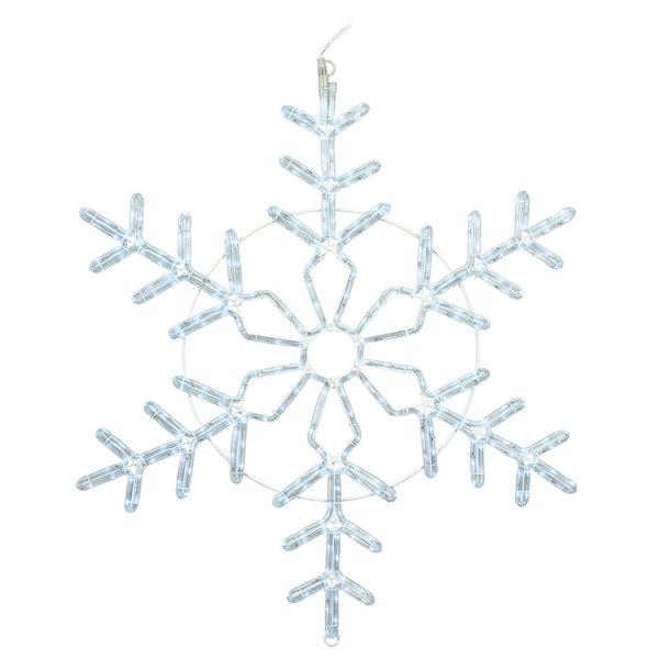 Flocon de neige fourchu scintillant illuminé 36"