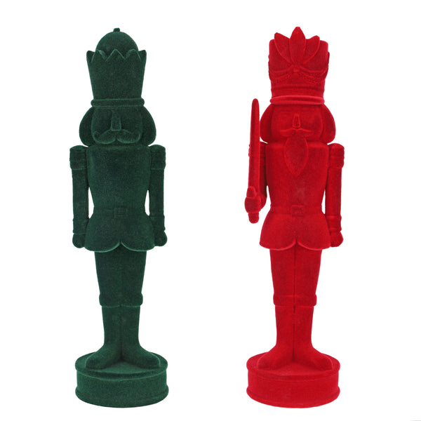 Casse-noisette en polyrésine velours assortis – 28.5cm