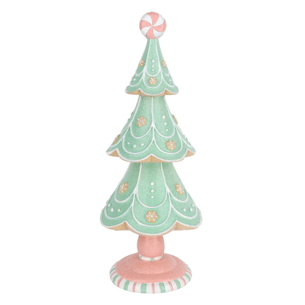 Sapin de Noël pain d’épices en polyrésine – 32cm