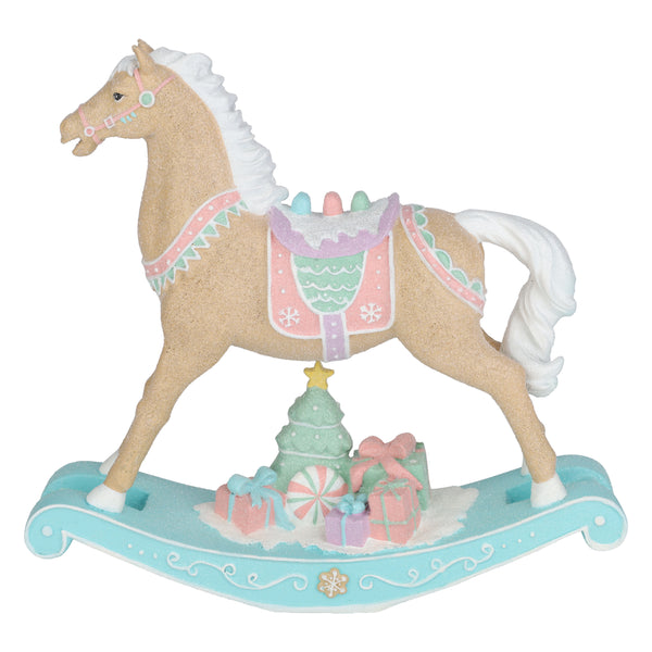 Cheval à bascule pain d’épices en polyrésine – 24cm