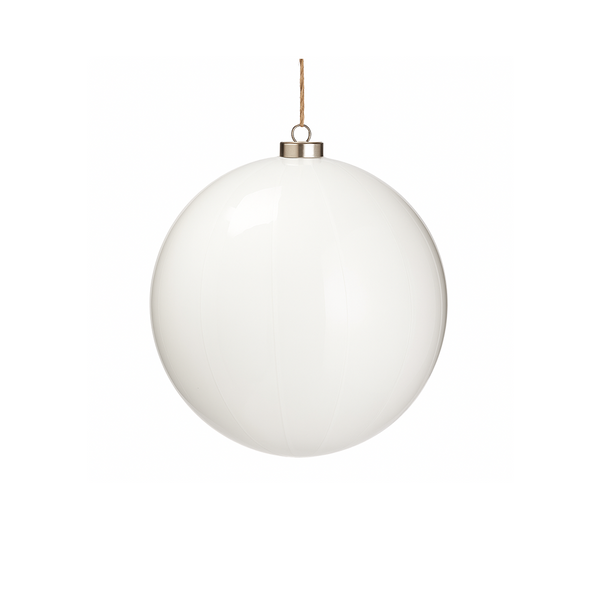 Boule de verre blanche