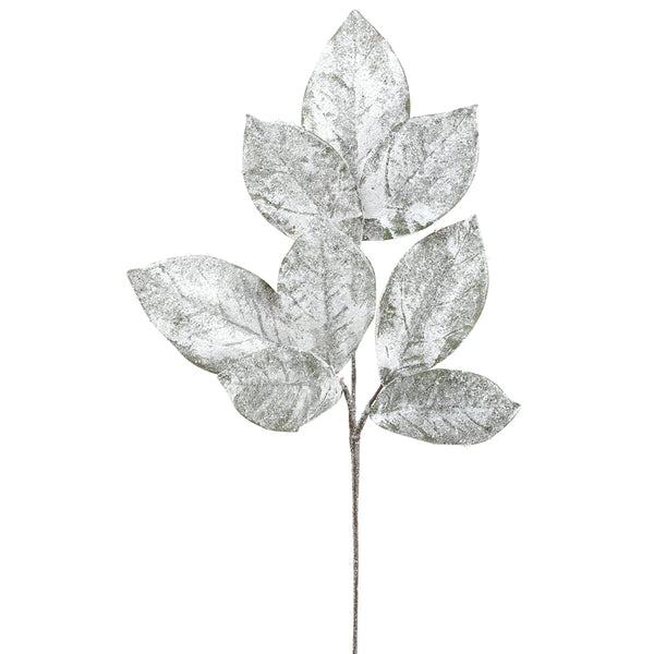 Tige de magnolia glacée givrée 32''