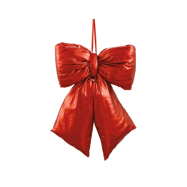Boucle métallique rouge brillante 23''