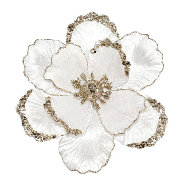 Tige de magnolia blanche velours 8,5''