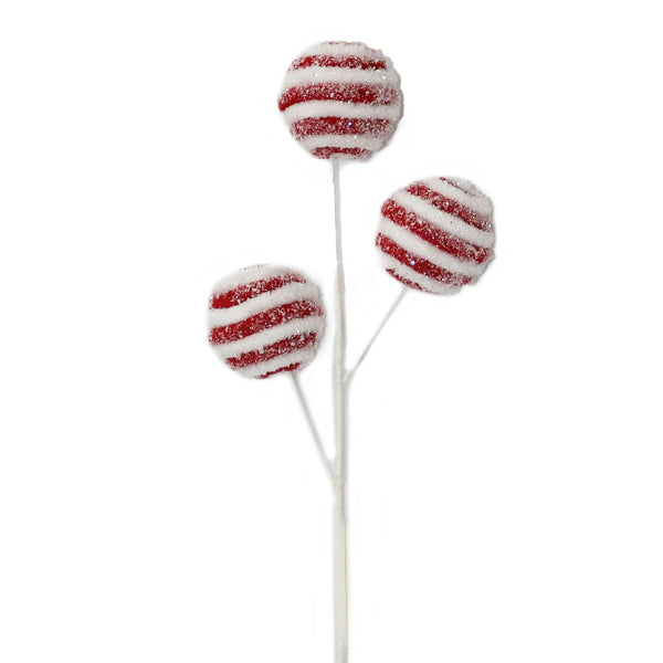 Tige de cannes bonbon rouges 14,5''