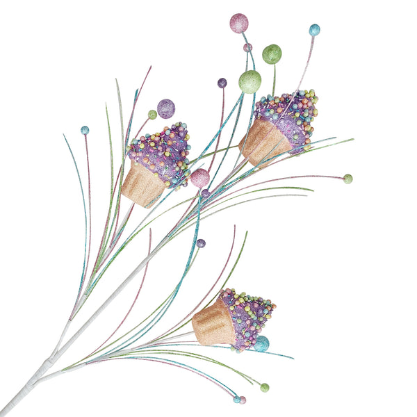 Tige de cupcakes bonbon violets 30,5''