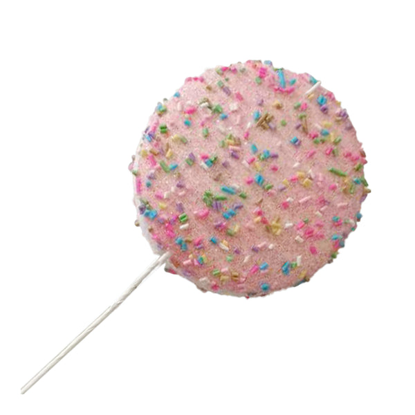 Pick bonbon macaron rose 12''