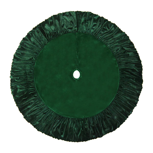 Jupe de sapin velours vert émeraude 54''