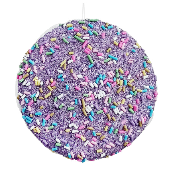 Ornement macaron bonbon violet 3,5''