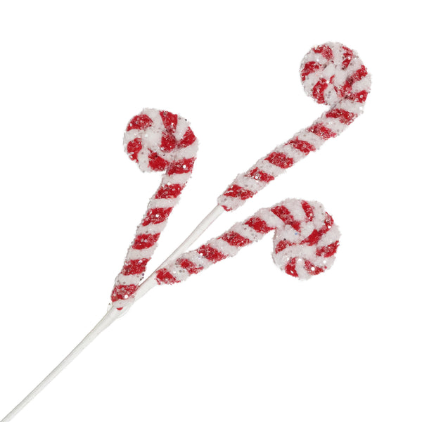Tige de boucles canne bonbon 24''