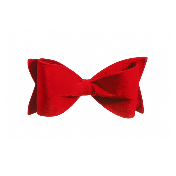 Boucle en velours rouge 20''
