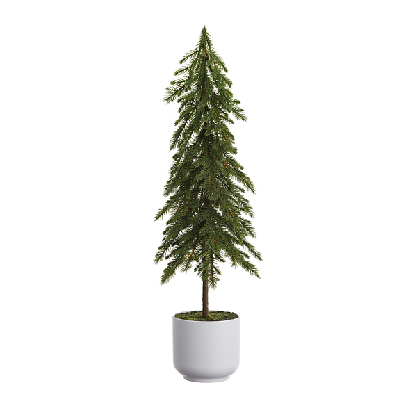 23'' Natural Plastic Potted Fir Tree