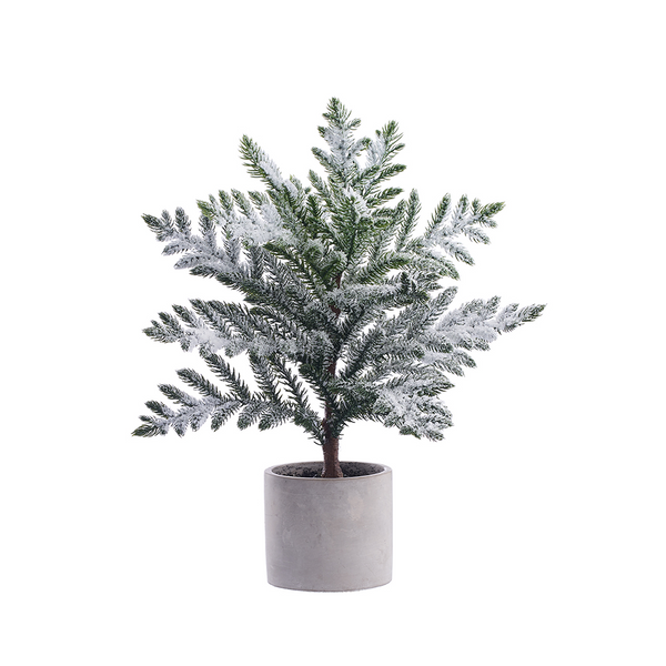 Mini sapin de table enneigé 15.5”