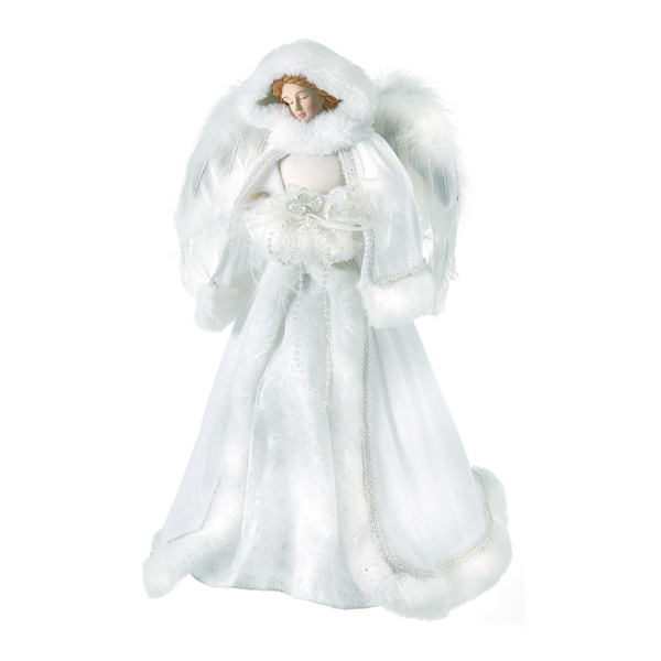 Ange avec capuche et chauffe-mains 16"