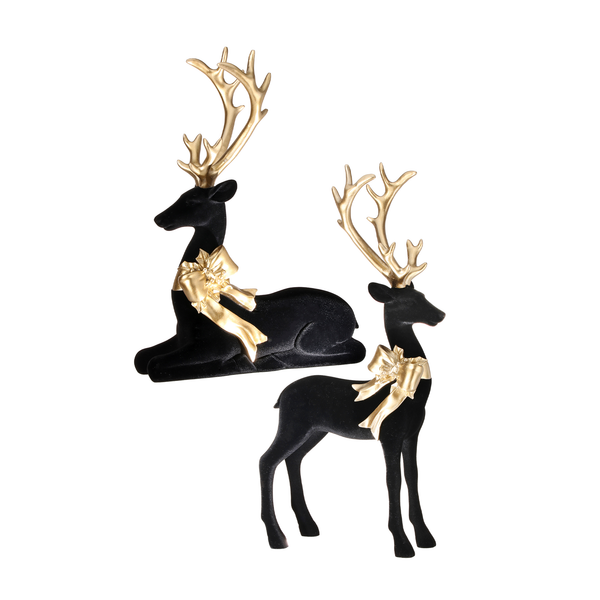 Cerf élégant velours 14-20" assorti