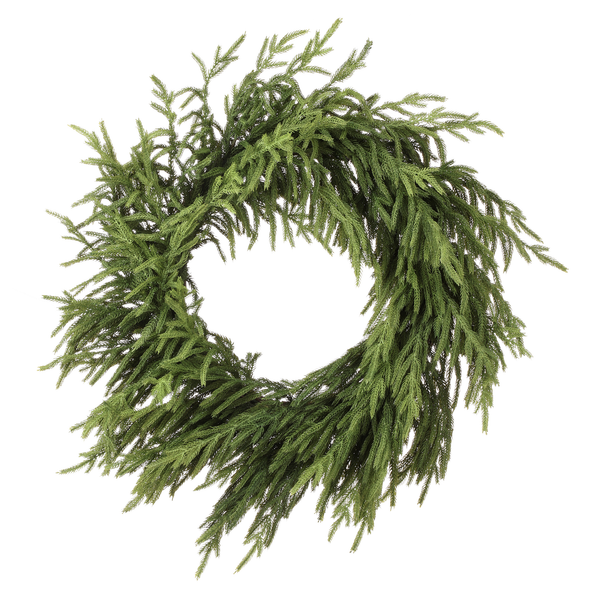Couronne pin de Norfolk fraîchement coupée 30"