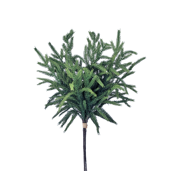 Tige de pin de Norfolk toucher réaliste vert pâle 17"