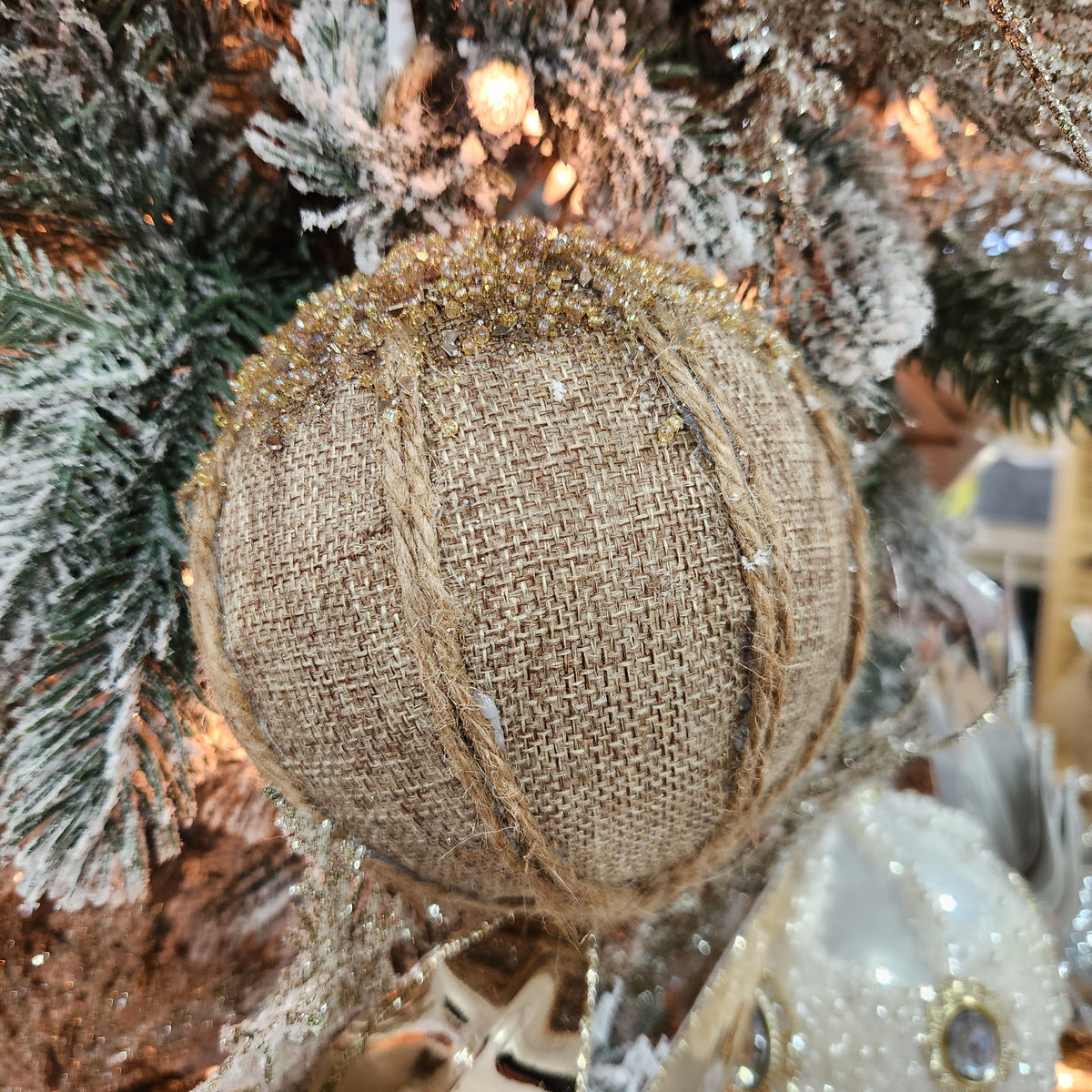 Boule en jute naturelle 4,5"
