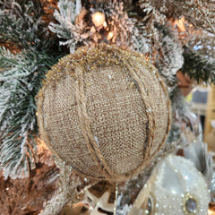Boule en jute naturelle 4,5"