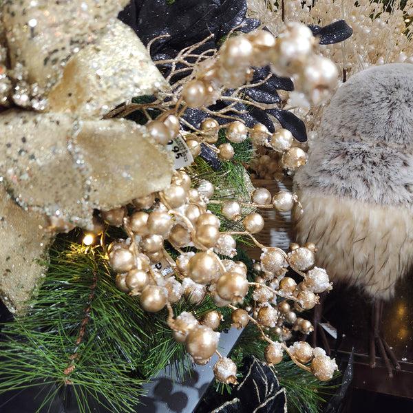 Champagne Snowberry Stem 15"