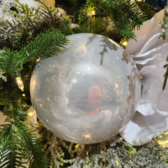 6" Silver Seamless Plastic Ball