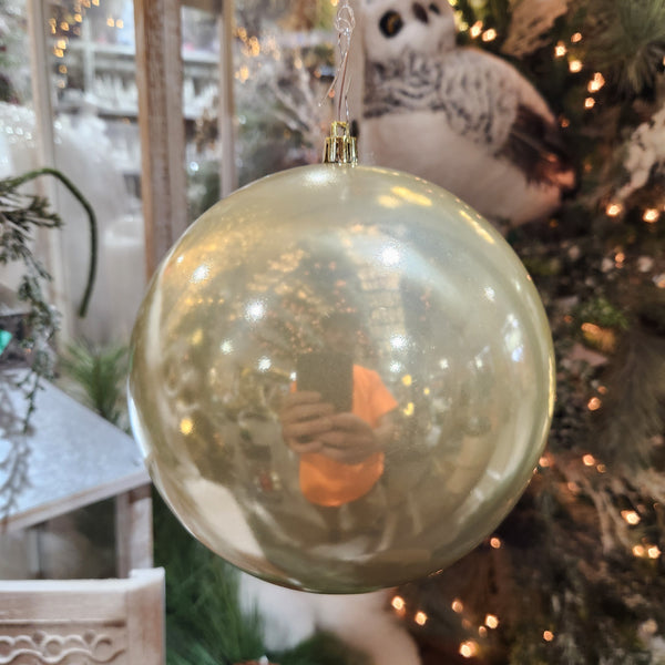 Boule en plastique sans joint champagne 6"