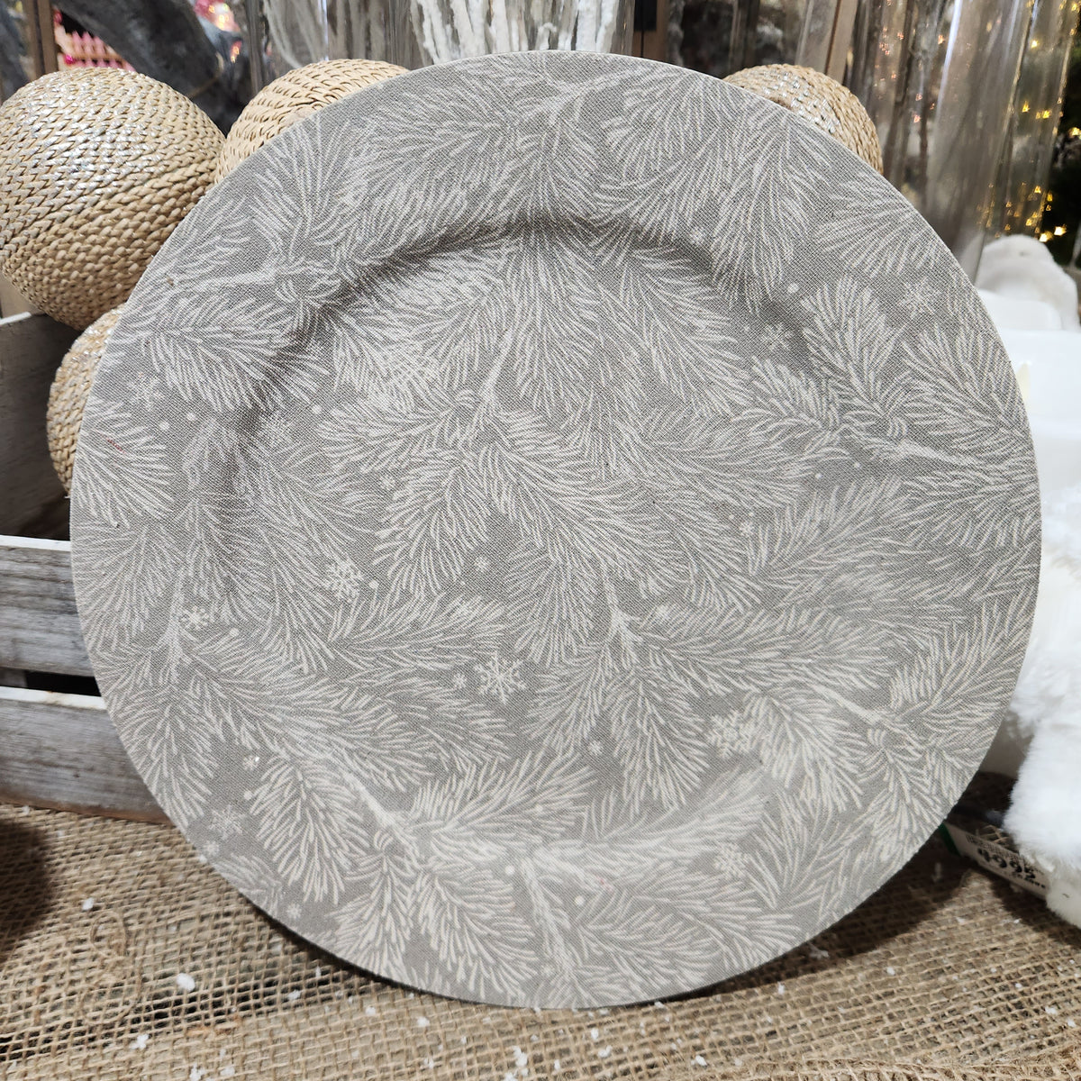 Pale branch decorative plate 13"