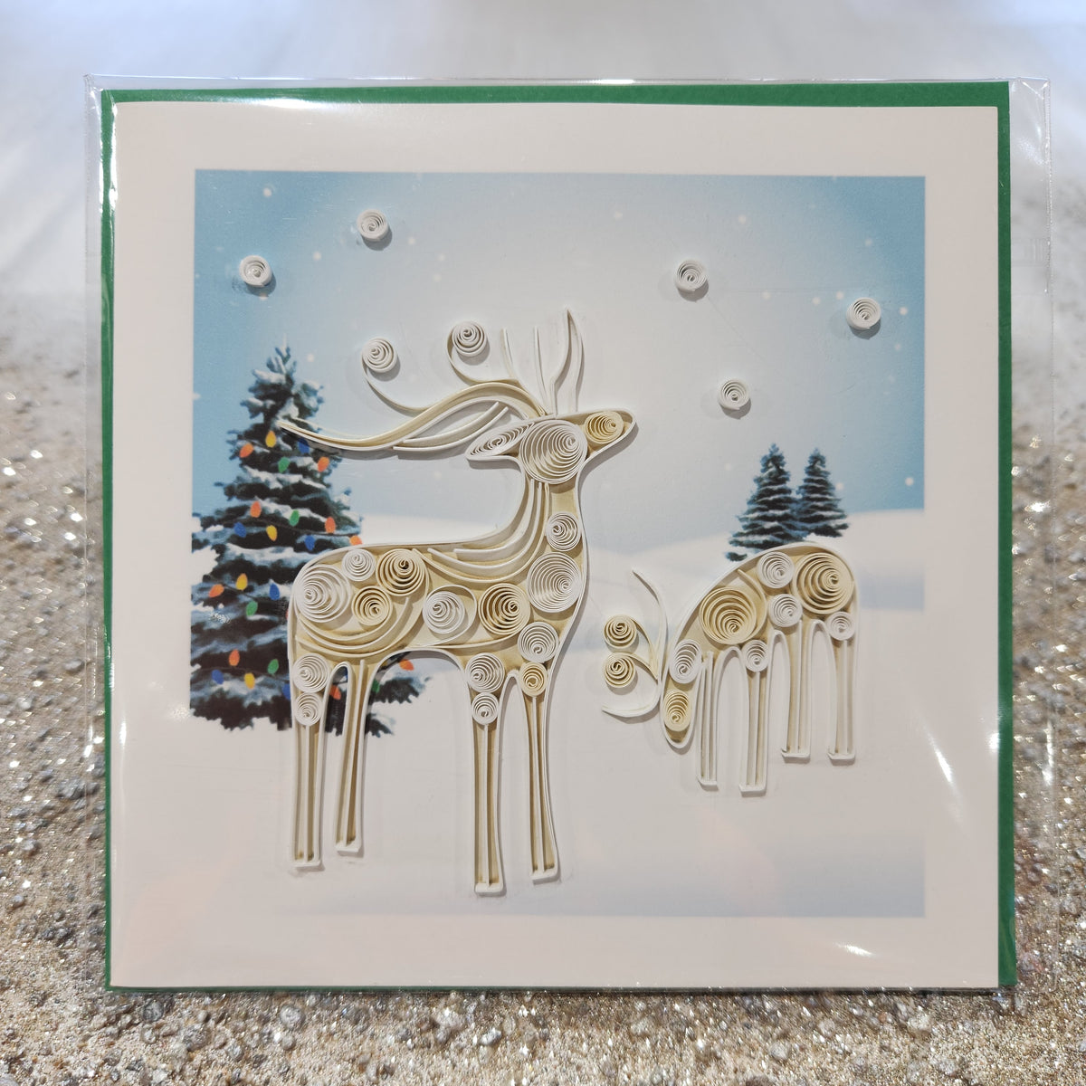 Snowy Reindeer Card