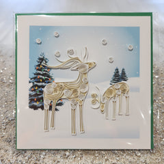 Snowy Reindeer Card